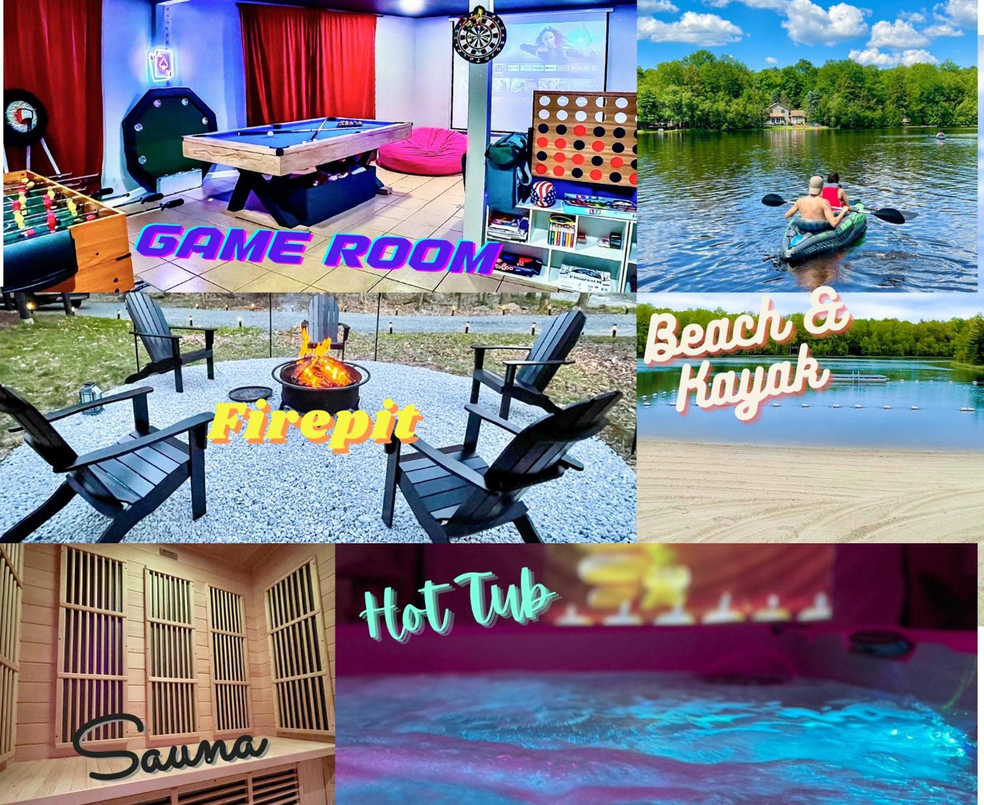 Zen Spa Oasis Retreat Sauna/Hotub/Firepit/Fun/Gameroom Blakeslee المظهر الخارجي الصورة
